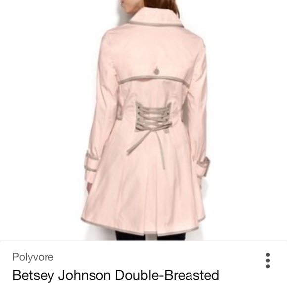 Betsey Johnson Jackets & Blazers - Betsey Johnson pink trench coat