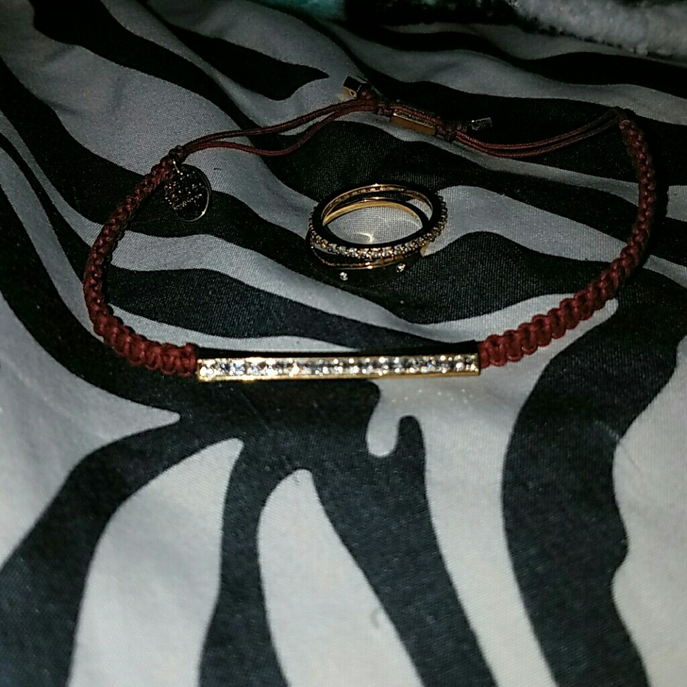 Henri Bendel bracelet and rings