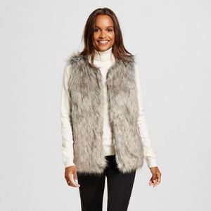 NWOT Merona Fur Vest