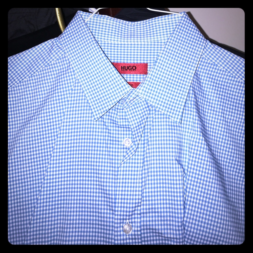 Hugo Boss Red Label Gingham Dress Shirt Slim Fit
