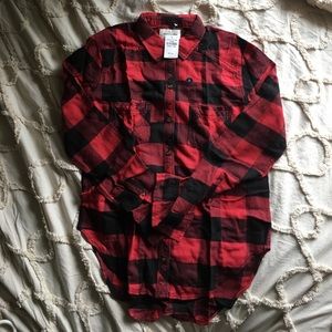 Abercrombie & Fitch S buffalo check plaid flannel