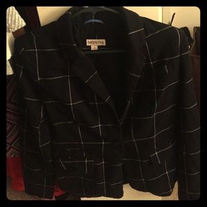 Black patterned blazer