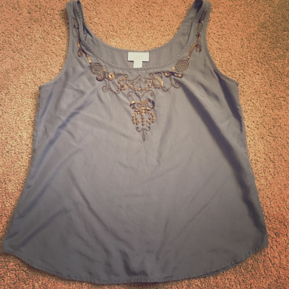 Gray, Loft, dress tank