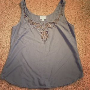 Gray, Loft, dress tank