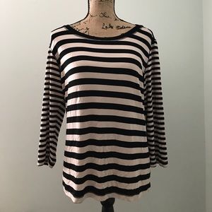 Striped Black and Tan top