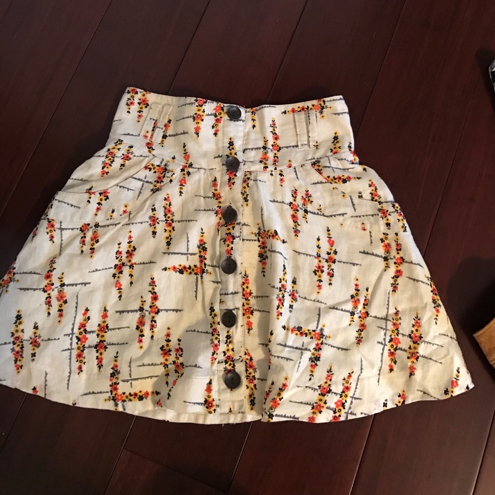 Free people skirt elastic waist