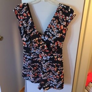 Bebe floral mini romper