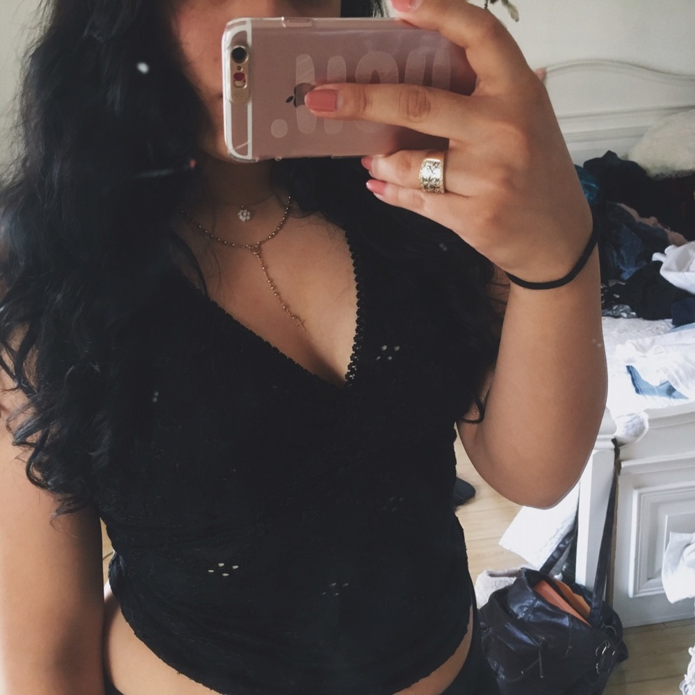 Black Lace Top