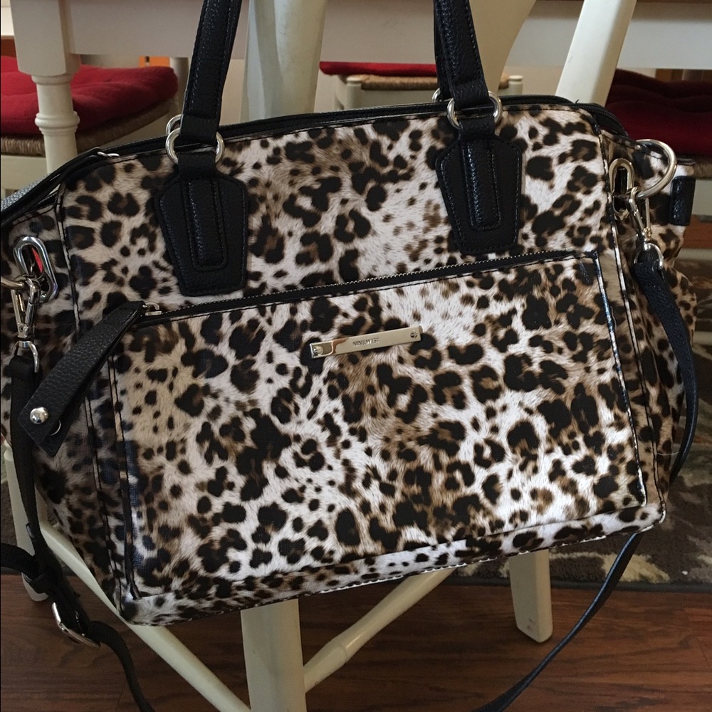 Nine West leopard handbag