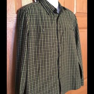 Kenneth Cole Men's Plaid Shirt Snap-Up Large $79