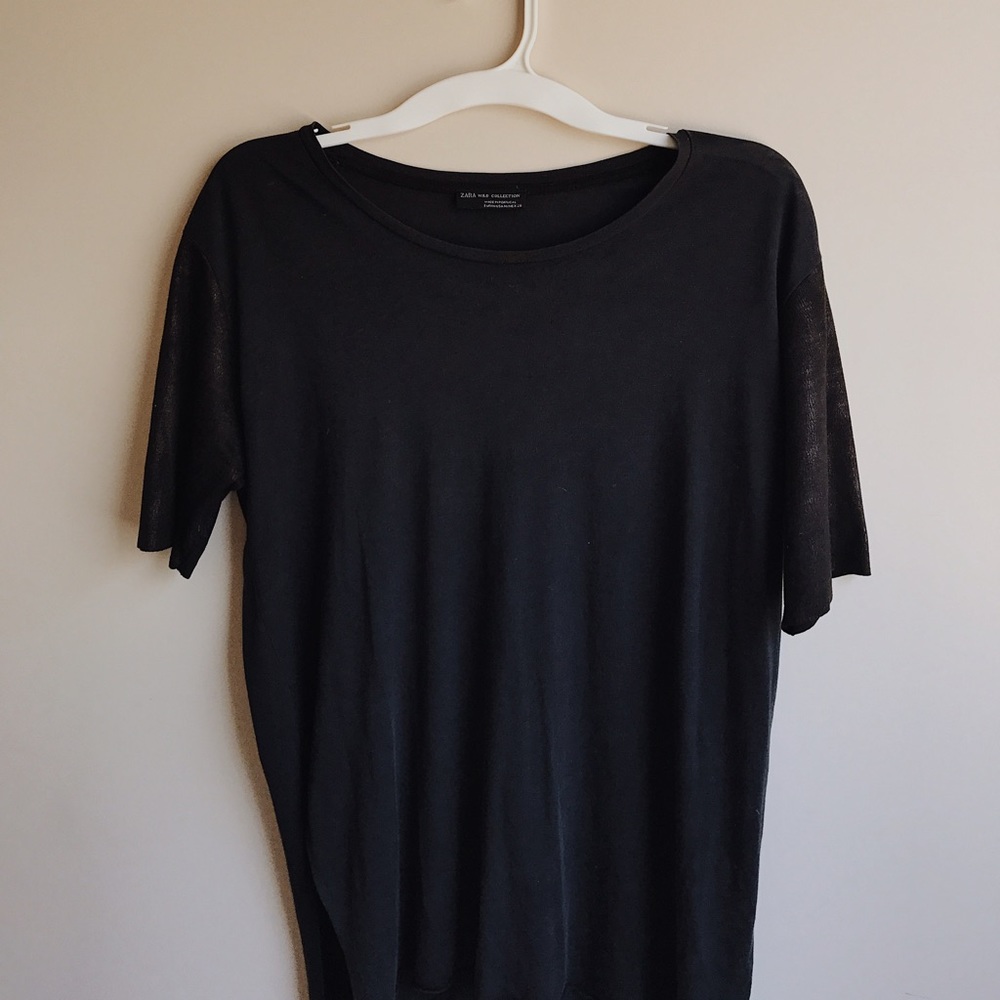 ZARA sparkle sleeve dress/shirt