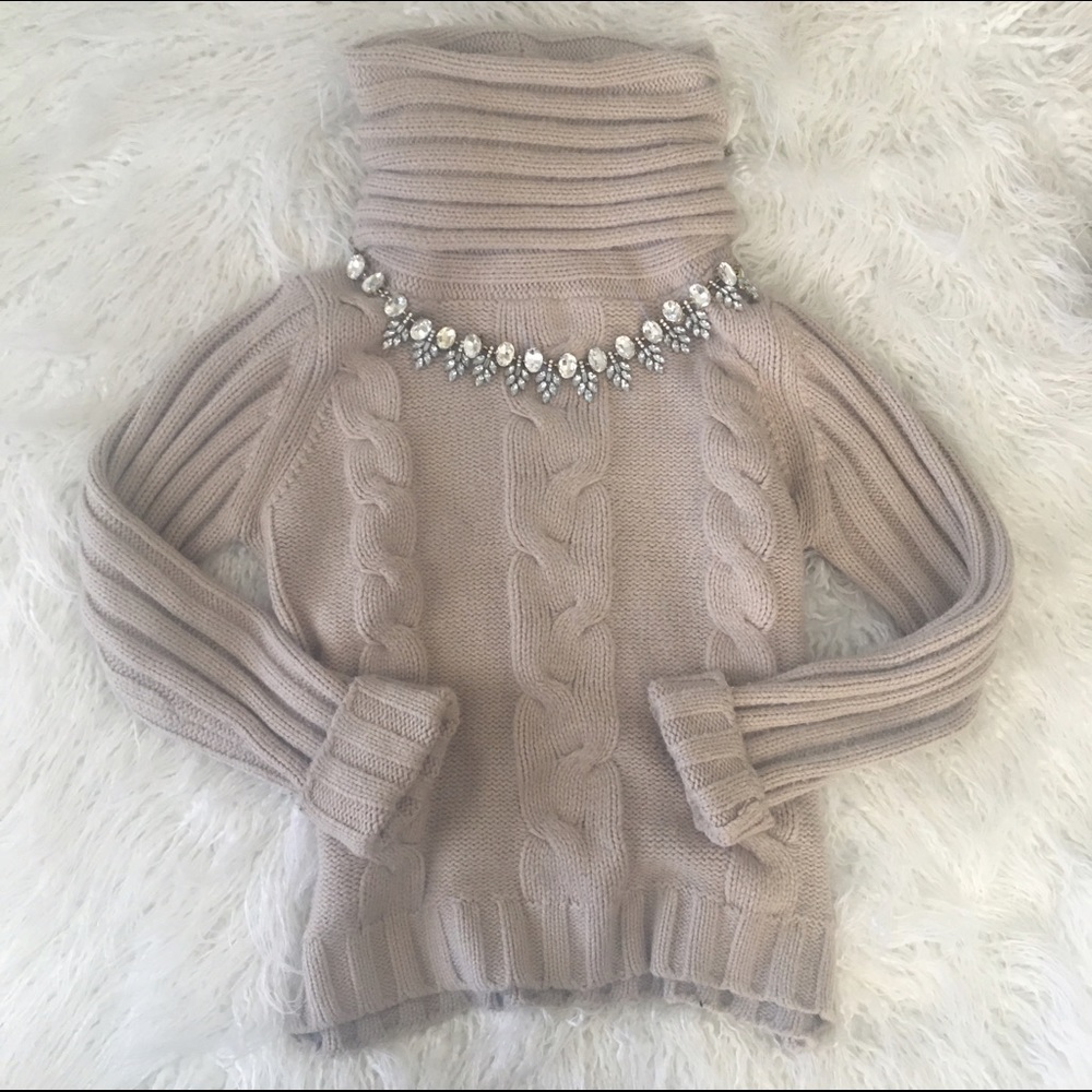 Chunky knit turtle neck