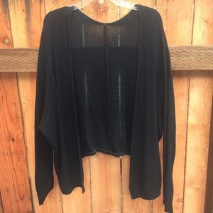 Slouchy Boho Chic Off the Shoulder Cardigan
