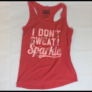 I don't swear I sparkle running Tank