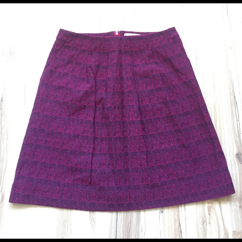Banana Republic Red Tweed Skirt size 8