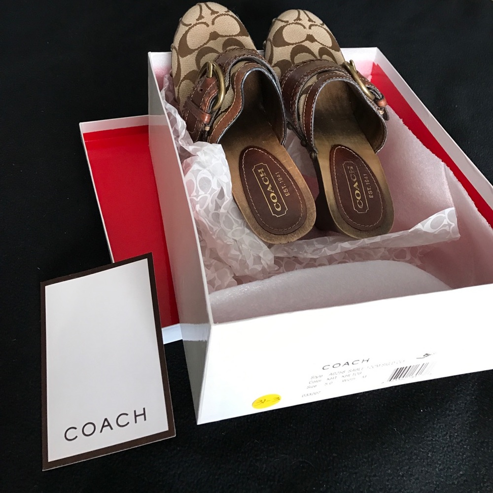 Coach signature clogs