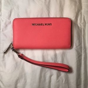 Coral Michael Kors Wallet