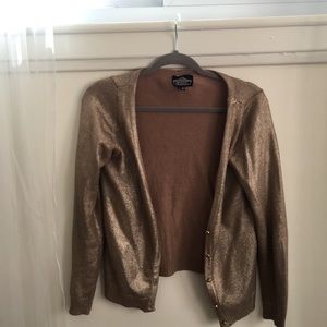 Shimmery gold cardigan