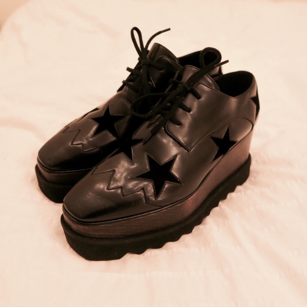 Stella McCartney Black Elyse Star Shoes