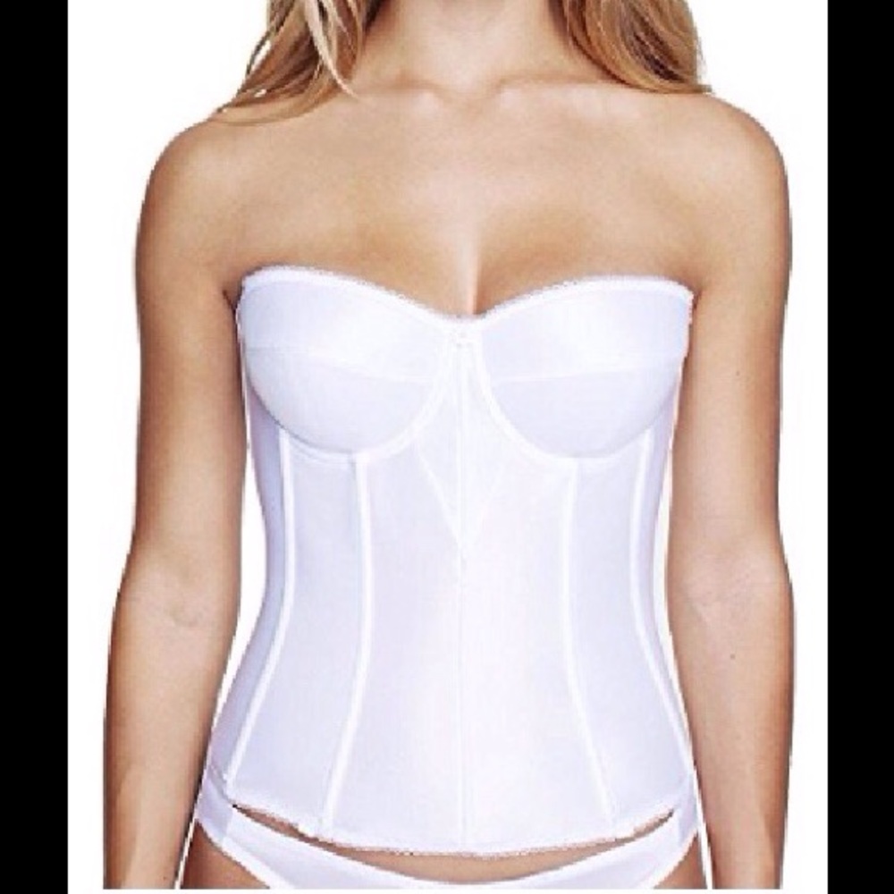 Dominique Satin Bridal Torsolette/Bustier
