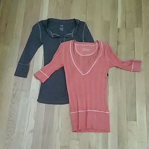 2 half sleeve lightweight tops!