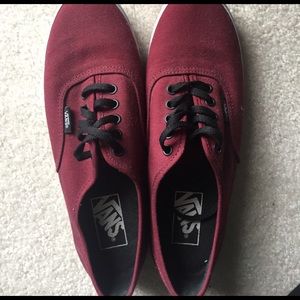 BRAND NEW maroon and black vans