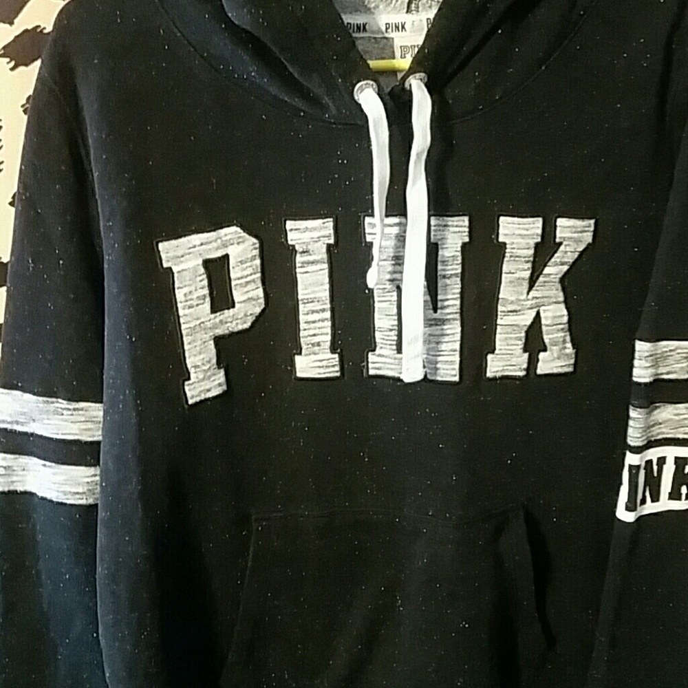 Pink pullover hoodie