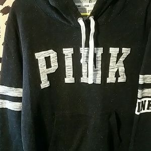 Pink pullover hoodie