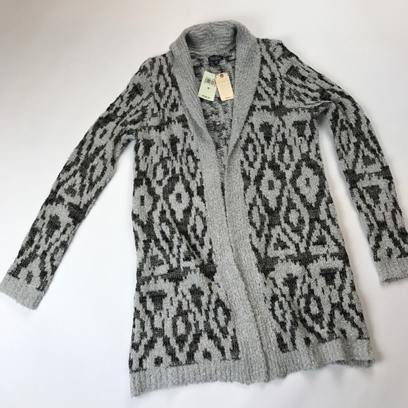 Lucky Brand Metallic Boucle Cardigan - Picture 7 of 8