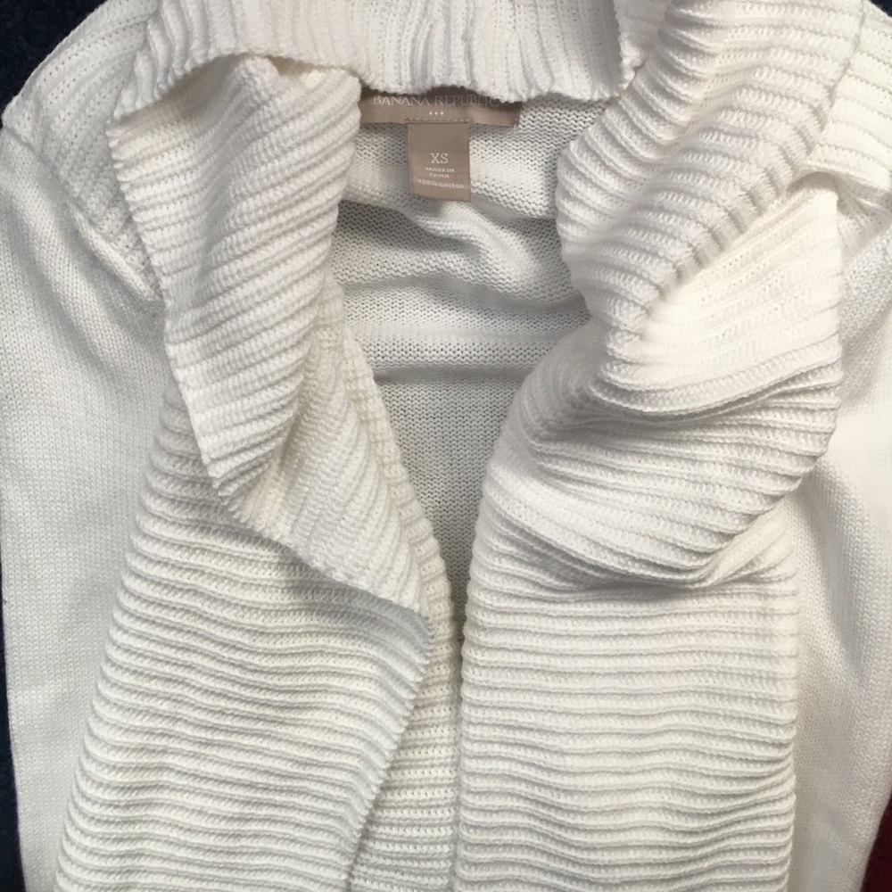 Banana Republic white cardigan