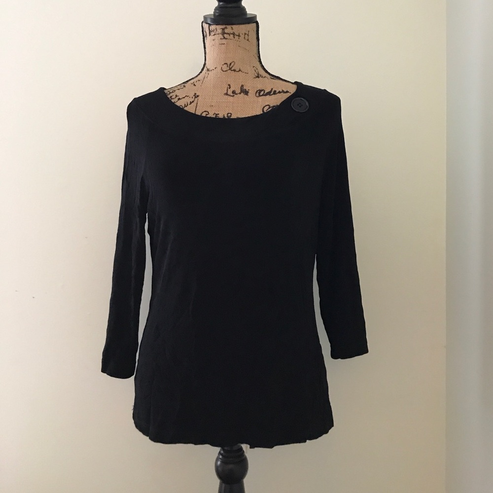 Black slinky top