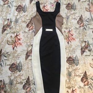 ‼️SOLD‼️Color block midi dress