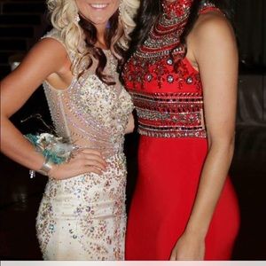 Sherri hill beaded prom dress