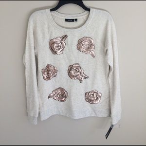 Apt 9 sequin rose Sweater