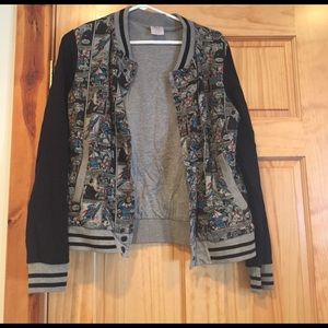 Forever 21 comic print jacket