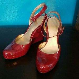 Nine West Ankle-Strap Wedges