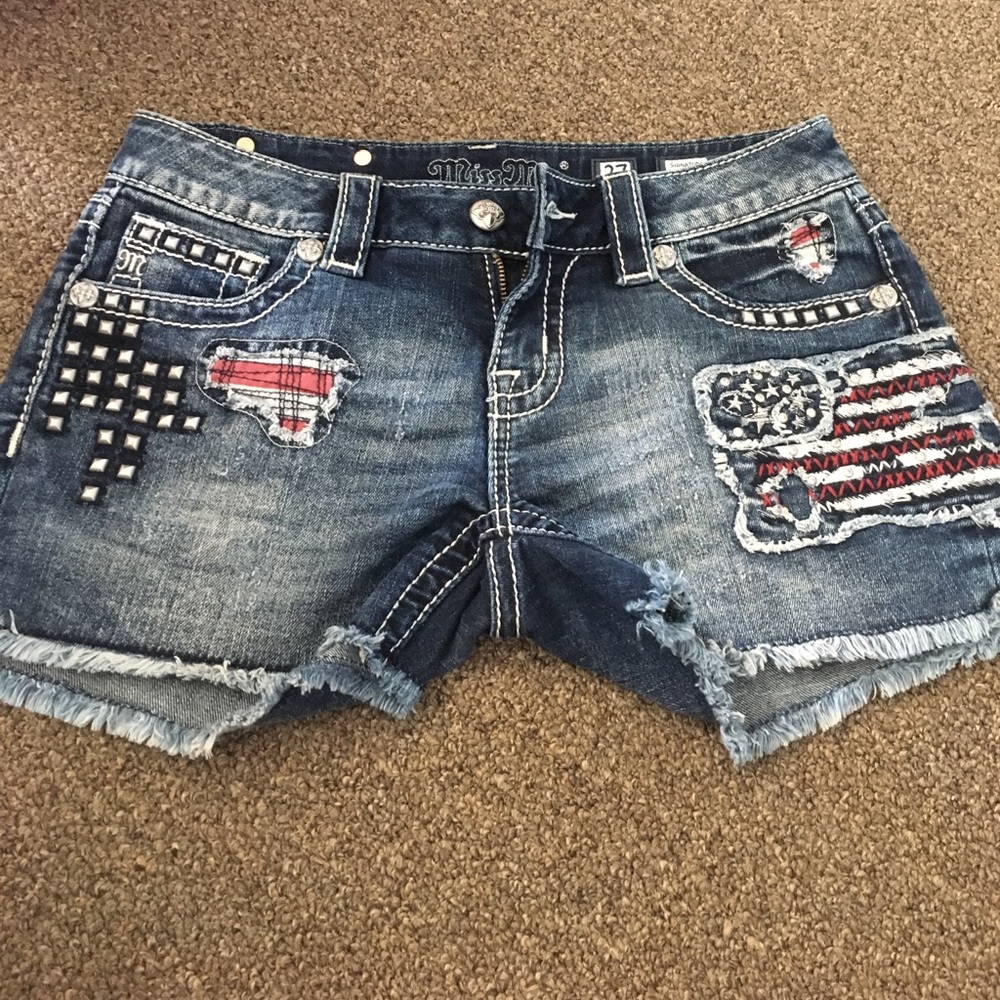 Miss me shorts, 4th of July themed