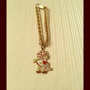 🎀 Strawberry Shortcake Charm Bracelet & Ring