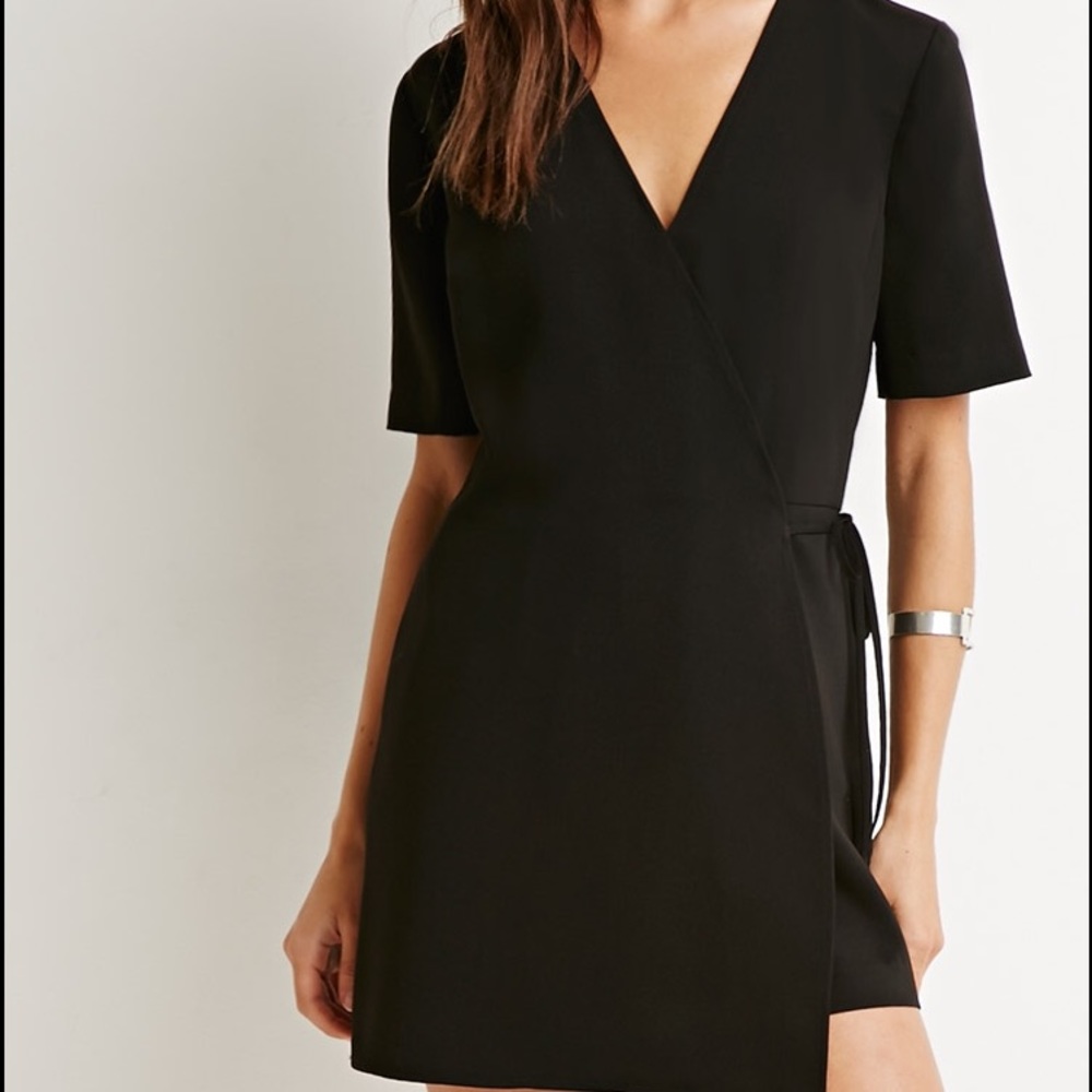 Faux Wrap Dress Romper