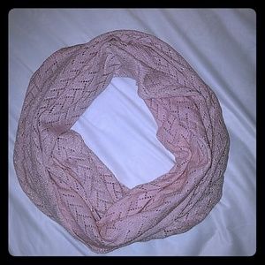 Pink sparkly scarf