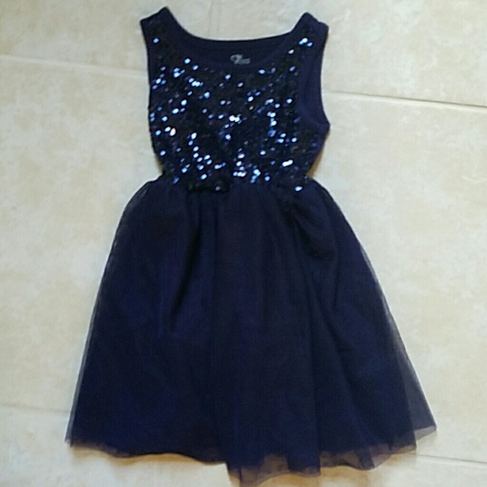 Girls children's place navy dress size xs 4