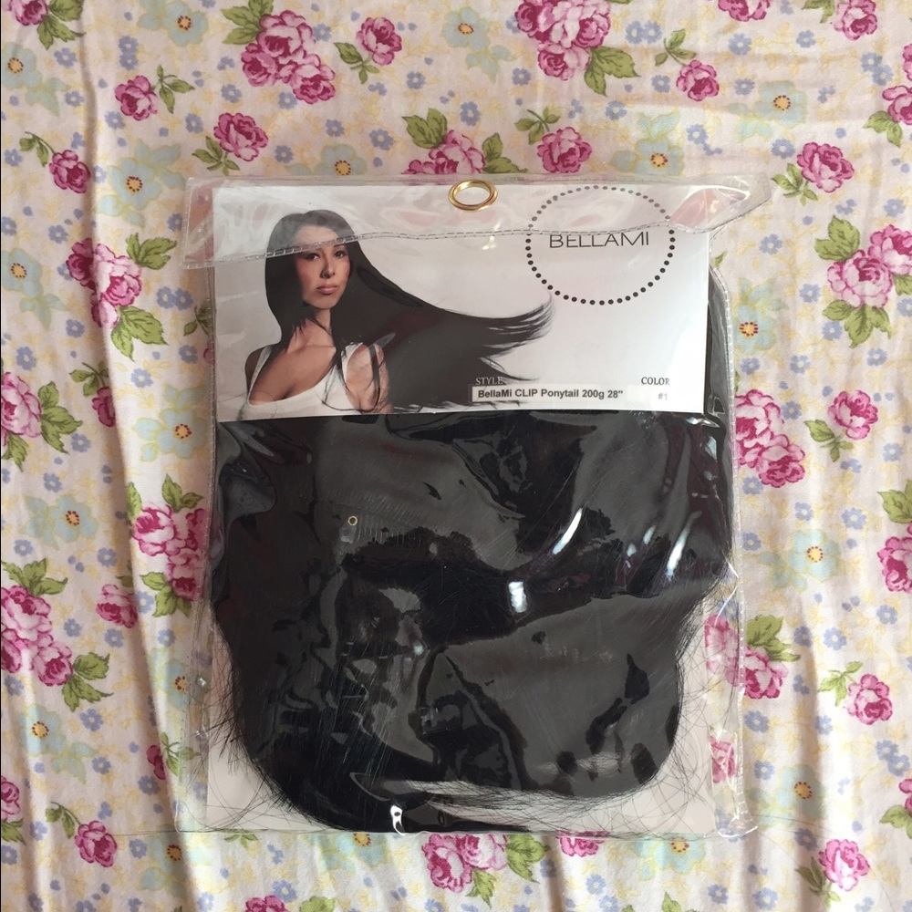 Bellami Hair Extentions and Clip Pony Tail