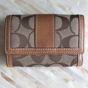 Authentic Coach Trifold Wallet