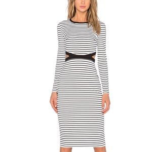 The Fifth Label black and white stripe dress