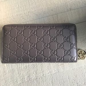 Gucci Guccisima Wallet Lavender, Heart Logo zipper