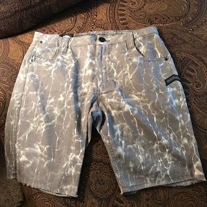 Rhythm Gray acid wash cutoff shorts size 31 skinny