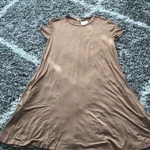 Tan Piko Dress