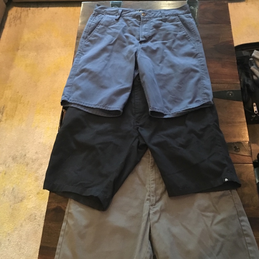 Three pairs of lightly used shorts all Size 30