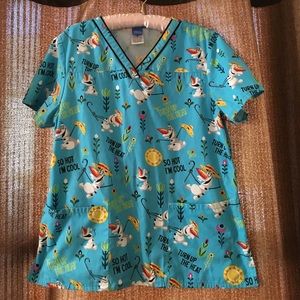 Olaf scrub top