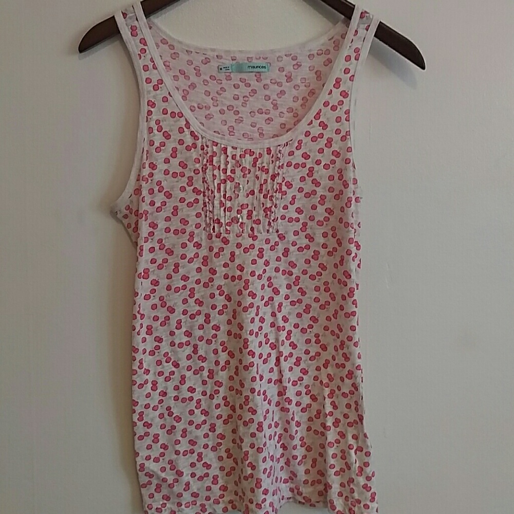 Maurice's cherry tank top